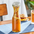 1 Liter Customizable Glass Carafe with Resealable Lid