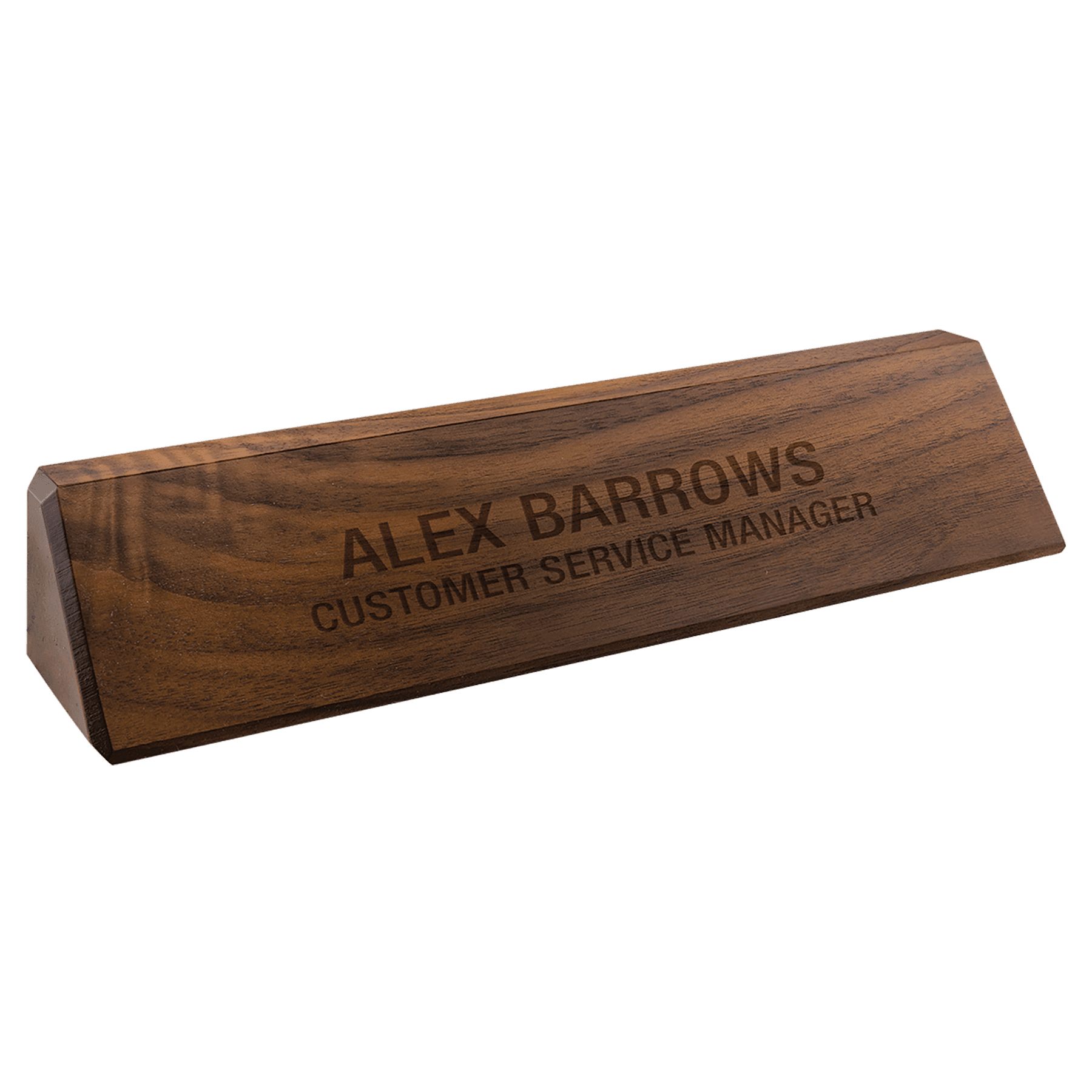 10 1/2" Genuine Walnut Desk Wedge