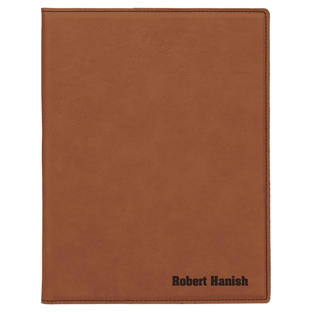 Rawhide 7" x 9" Laserable Leatherette Small Portfolio with Notepad