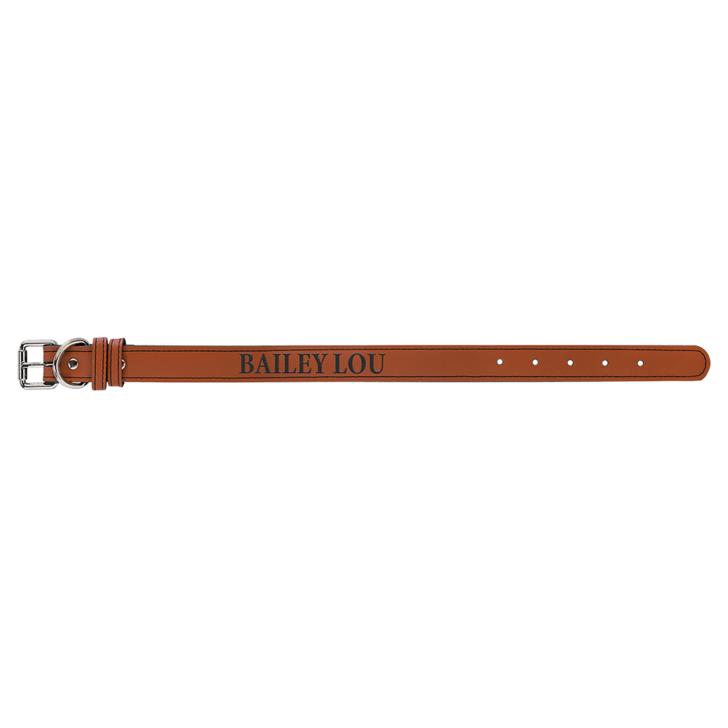 Rawhide Small 15" x 3/4" Laserable Leatherette Dog Collar