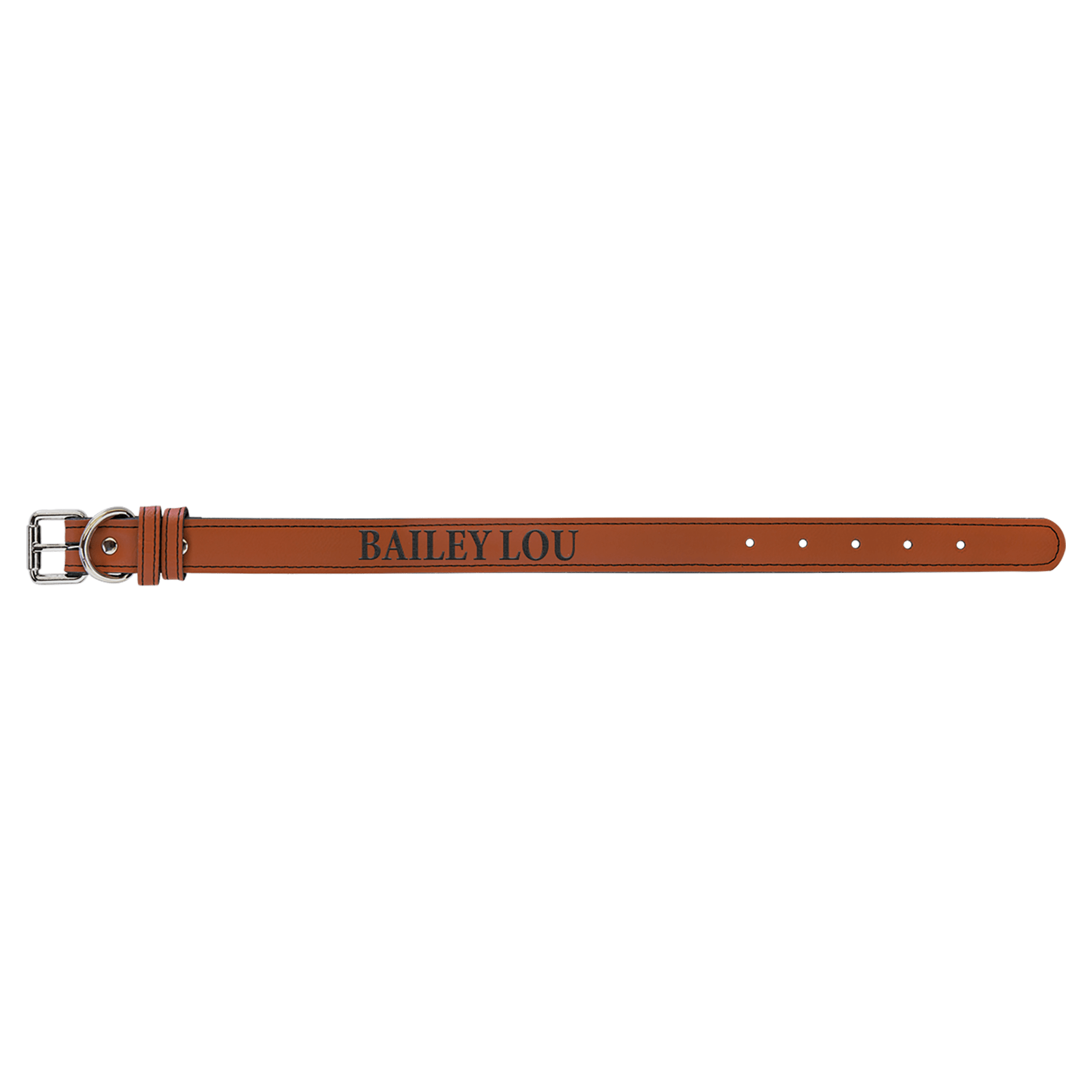 Rawhide Small 15" x 3/4" Laserable Leatherette Dog Collar