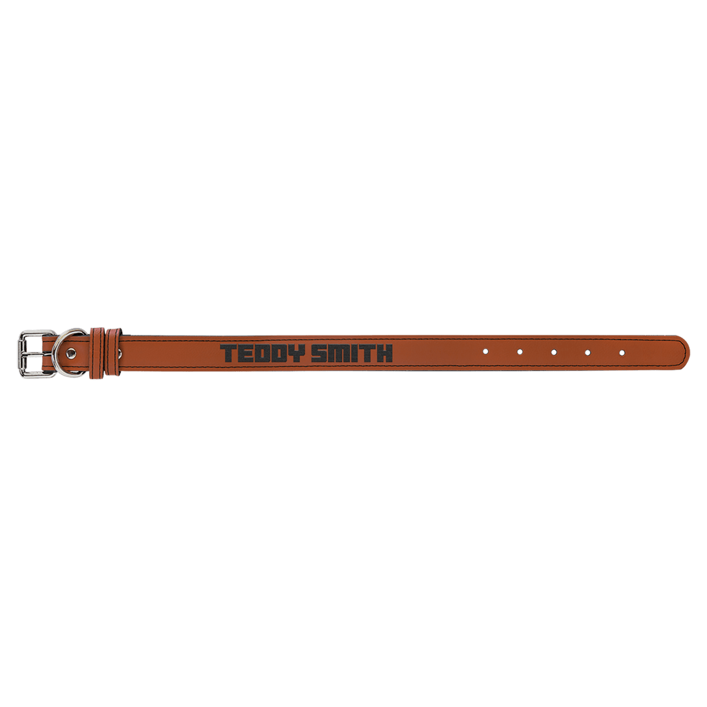 Rawhide Medium 19" x 1" Laserable Leatherette Dog Collar