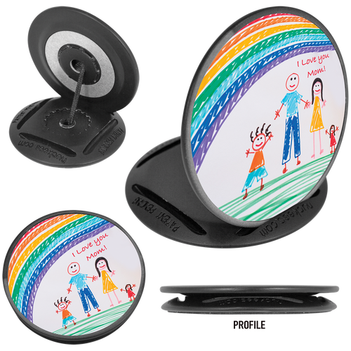 1 1/2" Black Nuckees Phone & Tablet Holder  (Insert not included)