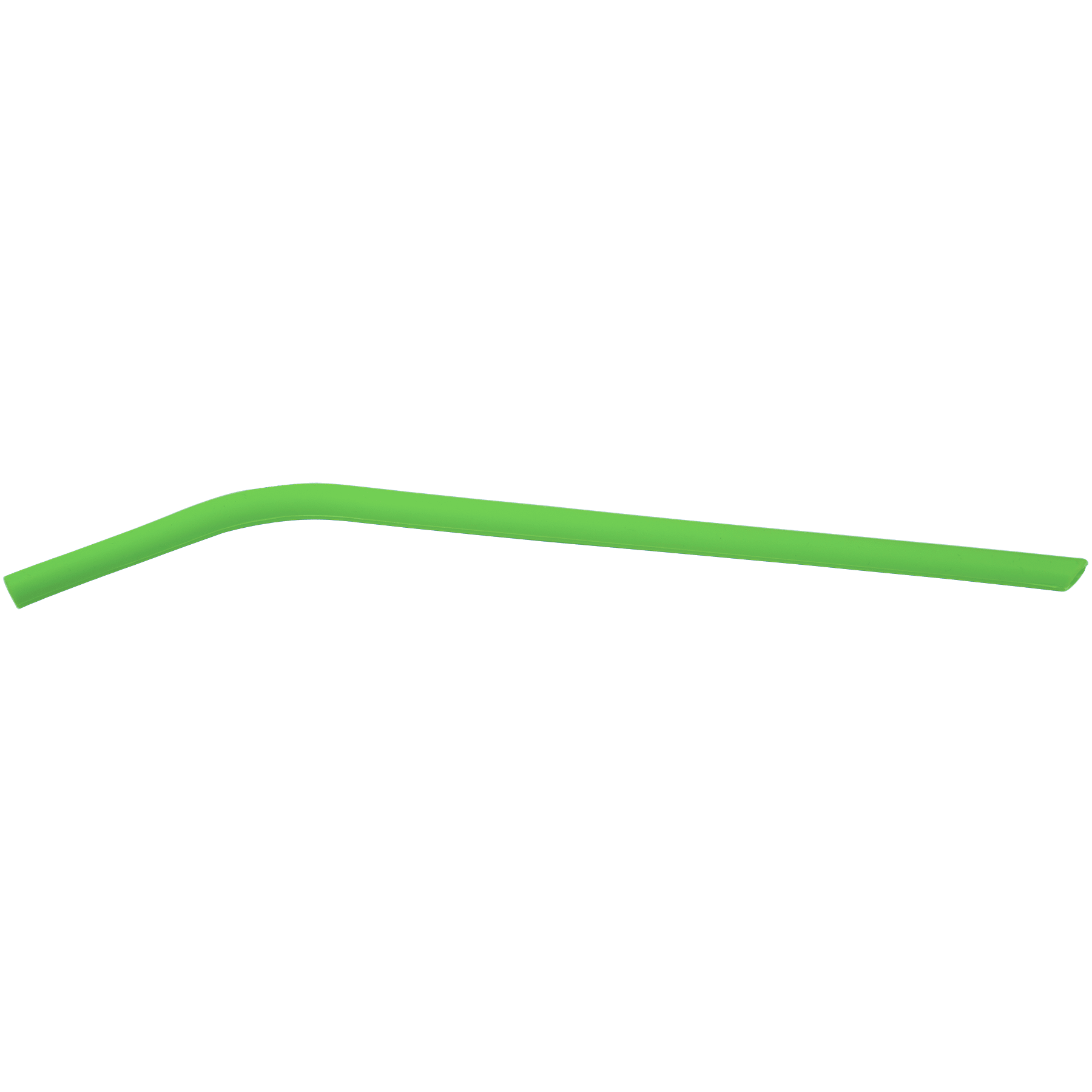 Green 10" Small Silicone Straw